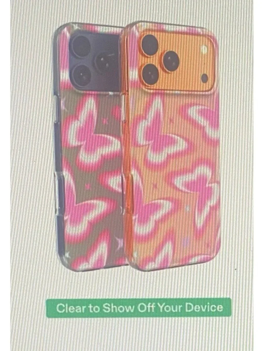 Onn Case for iPhone 17 Pro Max Retro Butterfly